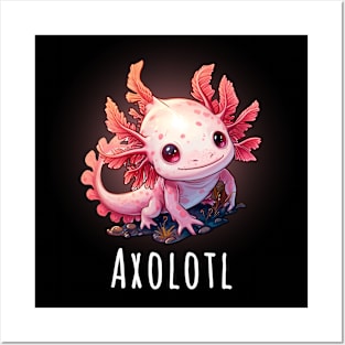 Cute Axolotl Posters and Art